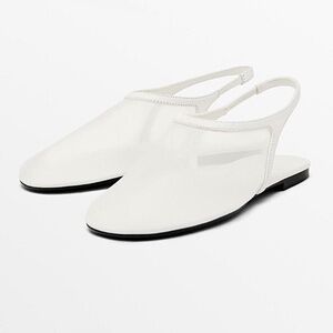 Massimo Dutti Mesh Slingbacks